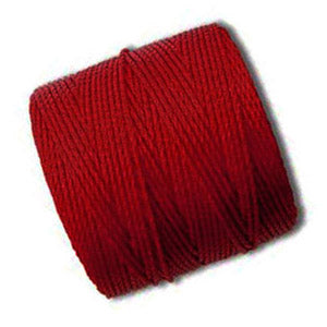 Kaufen Sie Perlen in der Schweiz S-lon Nylon Garn rot 0.5mm 70m (1)