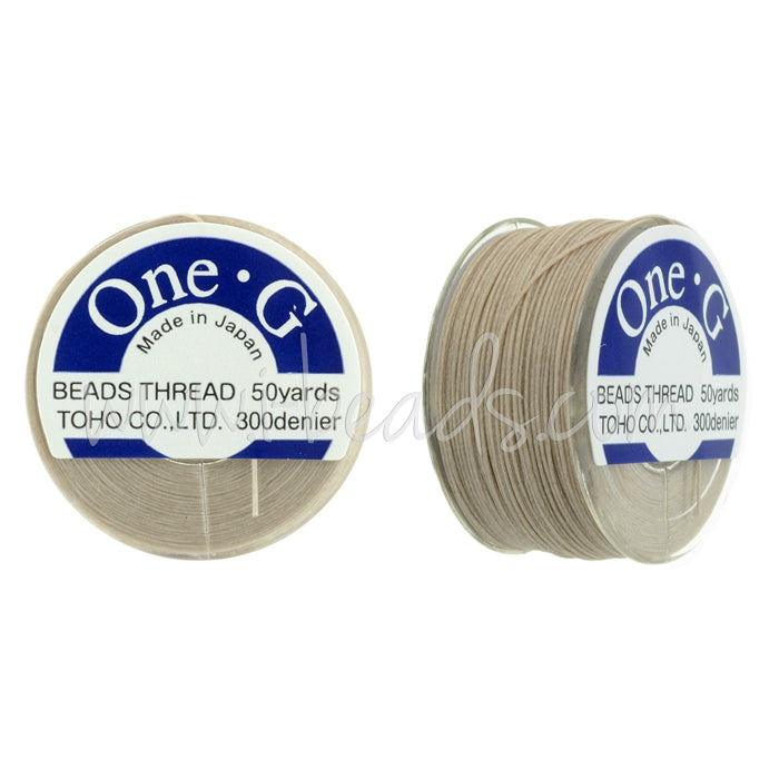 Toho One-G Perlenfaden Beige 45m (1)