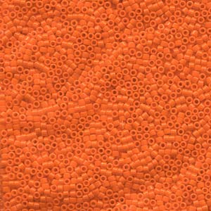 Kaufen Sie Perlen in der Schweiz DB722 - 11/0 delica bead opaque Orange FLASHY- 1,6mm - Hole : 0,8mm (5gr)