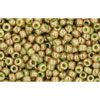 cc1209 - perles de rocaille Toho 11/0 marbled opaque avocado/pink (10g)