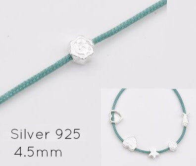 Kaufen Sie Perlen in der Schweiz 925 Silber Rose Form perlen - 4,5 mm Loch, 1,1 mm (1)