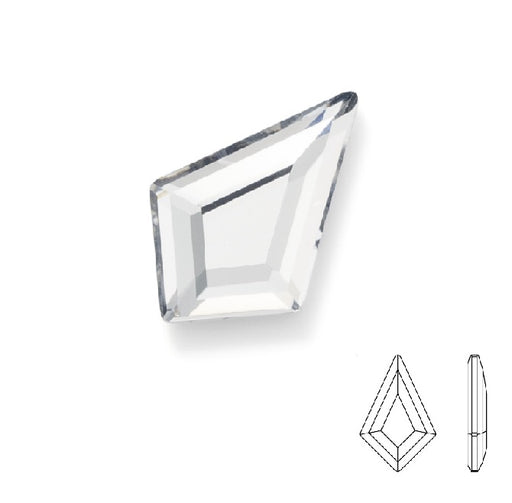 Achat 2771 Swarovski hot fix flat back rhinestones crystal 8;6x5,6mm (5)