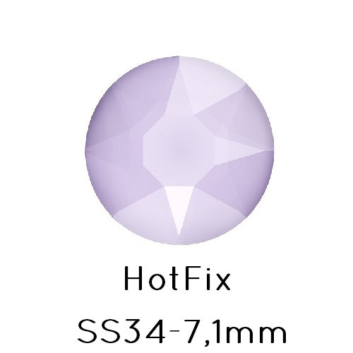 Kaufen Sie Perlen in der Schweiz Swarovski 2078 hot fix flat back rhinestones Lilac SS34 -7.1mm (12)