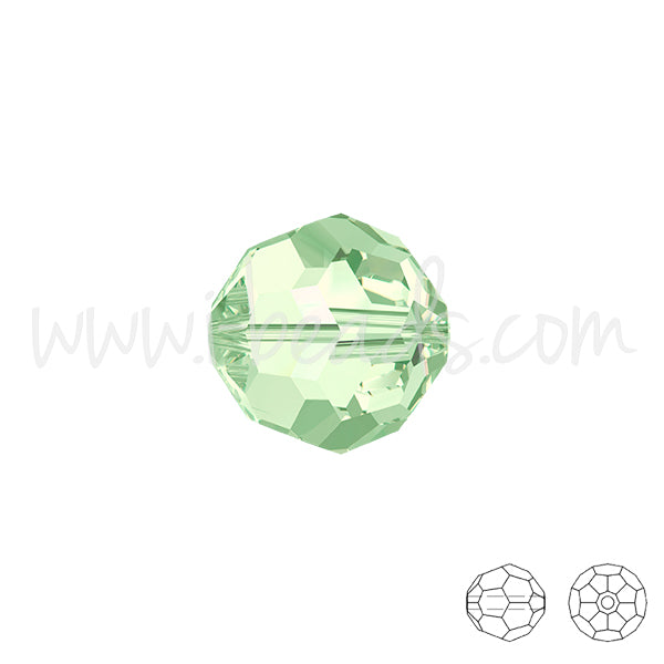 Perles rondes Swarovski 5000 chrysolite 6mm (10)