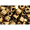 cc221 - perles Toho cube 4mm bronze (10g)