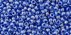 Kaufen Sie Perlen in der Schweiz cc1057 - Toho beads 11/0 round Lt Sapphire/Opaque Dk Blue-Lined (10gr)