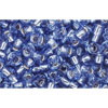 Kaufen Sie Perlen in der Schweiz cc33 - Toho rocailles perlen 8/0 silver lined light sapphire (10g)