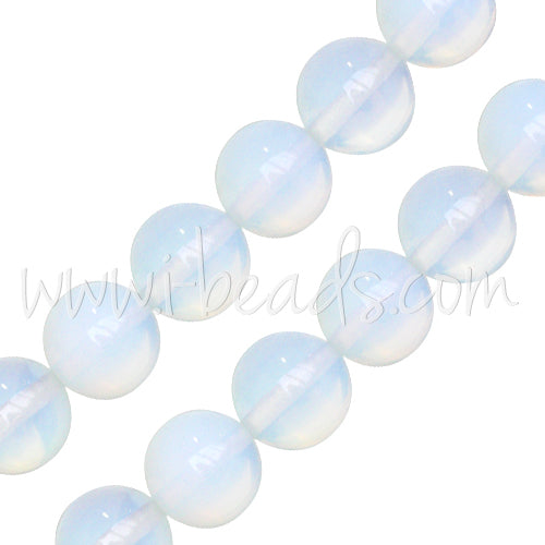 Kaufen Sie Perlen in der Schweiz Opalite Runde Perlen 12mm am Strang (1)