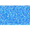 cc3b - Toho rocailles perlen 11/0 transparent dark aquamarine (10g)