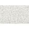 cc401 - perles de rocaille Toho 15/0 opaque rainbow white (5g)