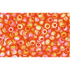 cc174bf - perles de rocaille Toho 11/0 transparent rainbow frosted hyacinth orange (10g)