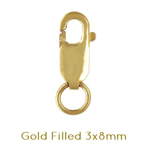 Kaufen Sie Perlen in der Schweiz Karabinerverschluss Gold filled 3x8mm (1)