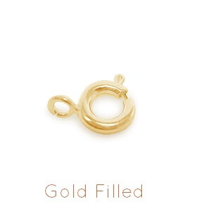 Kaufen Sie Perlen in der Schweiz Verschluss runde Feder 5mm Gold Filled (2)