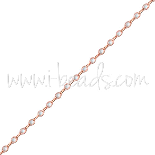 Kette Rosengold-gefüllt mit runden Ringen 1,5x1mm (10cm)