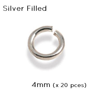 Achat Anneaux de jonction en Silver filled 4mm (20)