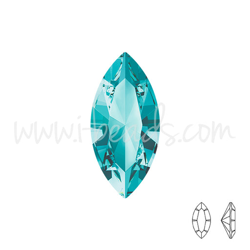 Kaufen Sie Perlen in der Schweiz Swarovski 4228 navette light turquoise 10x5mm (2)