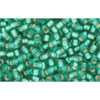 Kaufen Sie Perlen in der Schweiz cc24bf - Toho rocailles perlen 11/0 silver lined frosted dark peridot (10g)