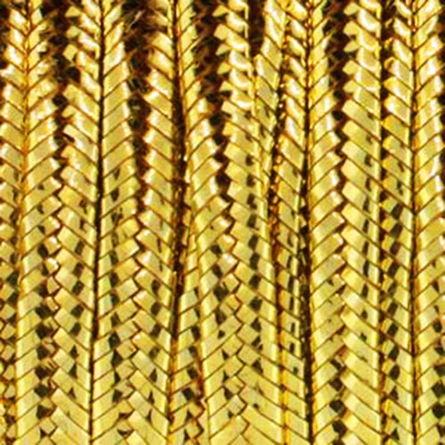 Soutache viskose metallic gold 3x1.5mm (2m)
