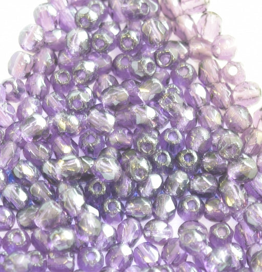 Kaufen Sie Perlen in der Schweiz Glasschliffperlen tanzanite 3mm (50)