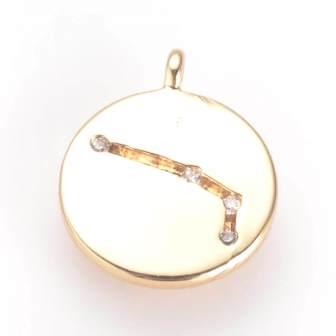 Kaufen Sie Perlen in der Schweiz Sternbild-Sternzeichen Charm Messing vergoldet und Zirkonia Widder 13x11x1,5mm -soldiert pro Einheit