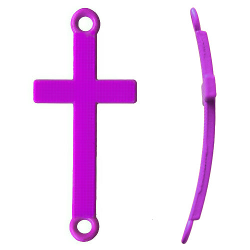 Achat Lien croix pour bracelet violet 17x37mm (1)
