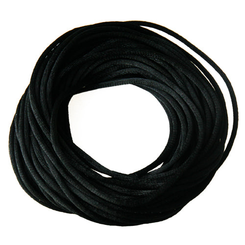 Cordon satin noir 2mm, 10m (1)