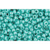 cc132 - perles de rocaille Toho 11/0 opaque lustered turquoise (10g)