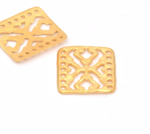 Kaufen Sie Perlen in der Schweiz Vergoldeter Messing Schmuck Verbindungsstück 18x16mm (Ø 1.2mm) (1)
