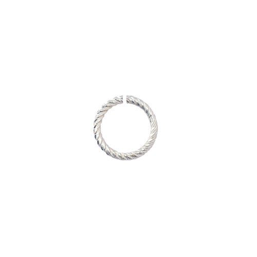 Beadalon 40 anneaux spirales chaine maille plaqué argent 18ga 7/32" 5.56mm (1)