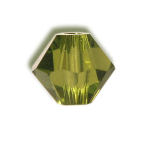 5328 Swarovski xilion doppelkegel olivine 4mm (40)