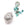 Perlengroßhändler in der Schweiz Käfiganhänger - durchbrochener Messingschmuck - Bola - Grigri Stones - Platin