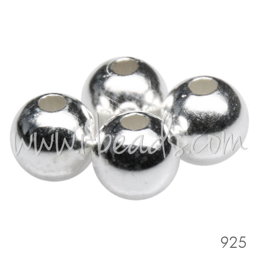 Kaufen Sie Perlen in der Schweiz Sterlingsilber runde perlen 6mm (4)