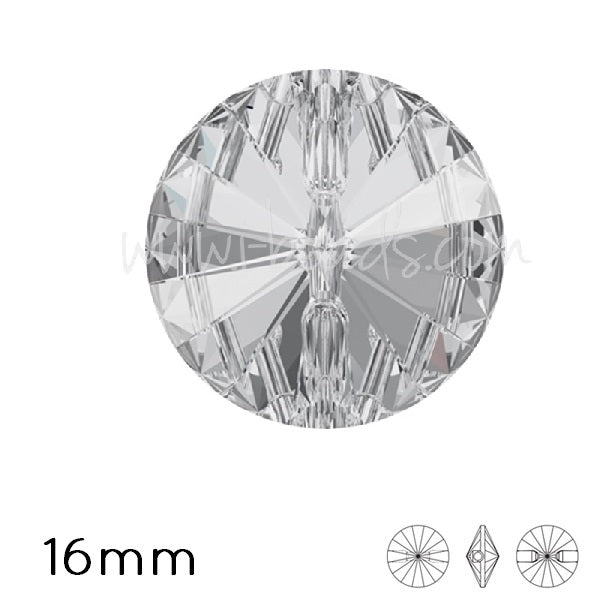 Bouton Rond Cristal Tchèque Crystal 16mm (1)