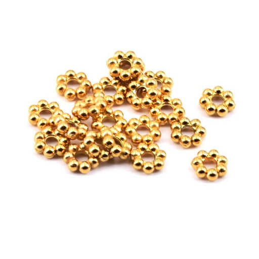 Kaufen Sie Perlen in der Schweiz Heishi-Perlen-Abstandshalter, goldener Edelstahl – 3 x 1 mm (20)