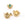 Vente au détail Boucles d'oreilles tige soleil en acier doré pour cabochon 6x4mm (2)
