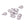 Perlen Einzelhandel Jakobsmuschel-Charm-Anhänger aus Edelstahl 8x6mm (10)