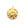 Vente au détail Pendentif médaille oeil cabossé acier inoxydable doré 19x16mm (1)