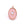 Perlen Einzelhandel Ovaler Anhänger aus Glas-Rosenquarz, gefasst in roségoldenen Stahl, 18 x 11 mm (1)