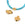 Perlengroßhändler in der Schweiz Flache runde Rohrperle aus goldenem Edelstahl 10 x 8 mm. Loch: 1.5 mm (1)