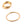 Perlengroßhändler in der Schweiz Facettierter runder Ringverbinder, goldener Edelstahlring 17,3 mm (1)