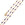 Vente au détail Collier chaine acier doré - 2x1.5mm et émail violet 45cm (1)
