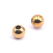 Perle ronde en acier inoxydable doré 8mm - Trou: 3mm (2)
