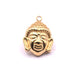 Pendentif acier inoxydable doré Bouddha 16mm - Trou: 1.5mm (1)