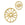 Grossiste en Pendentif connecteur oval acier inoxydable doré ajouré et coeur 22x18mm (1)