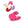 Perlen Einzelhandel Krebsanhänger rosa Emaille – Edelstahl goldfarben – 10 mm (1)