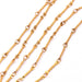 Chaine en acier inoxydable doré à barres et anneaux 1-3mm (50cm)