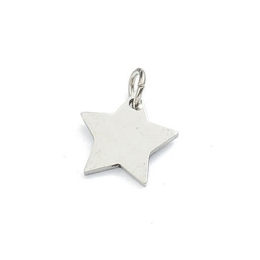 Sternanhänger Edelstahl – 11.5 mm – Loch: 2 mm (1)
