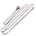 Collier chaine serpent torsadée acier inoxydable 40+6cm - 1mm (1)