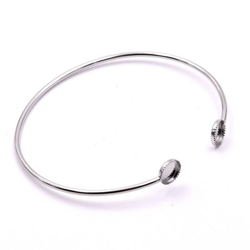 Ovales Armband 55 mm – Edelstahl für 6-mm Cabochon (1)