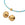 Grossiste en Perle ovale texturée en acier inoxydable doré 5x5,5 mm - Trou : 1,2 mm (2)